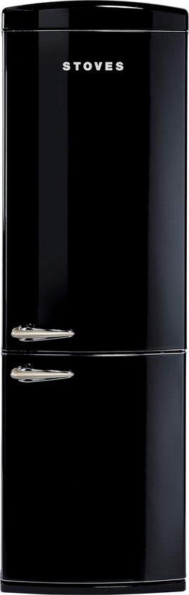 Stoves Retro Breeze 190 koel-vriescombinatie Vrijstaand 318 l Zwart